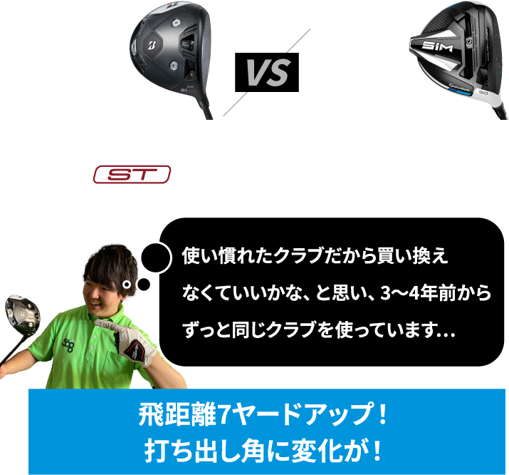 使い慣れたクラブだから買い換えなくていいかな、と思い、3〜4年前からずっと同じクラブを使っています…