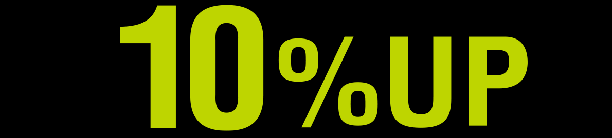 10%UP