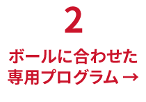 ボールに合わせた専用プログラム →